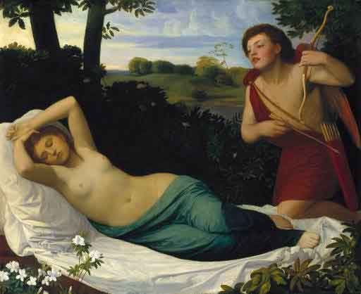 Cupid And Psyche by Alphonse Legros